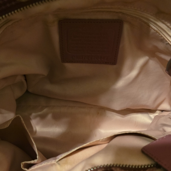 Coach Monogram Tote in Rosewood and Blush - Picture 5 of 8